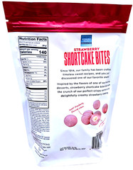 Edward Marc Strawberry Shortcake Snack Bites Shortbread Creme Cookies 20 Oz 8/27