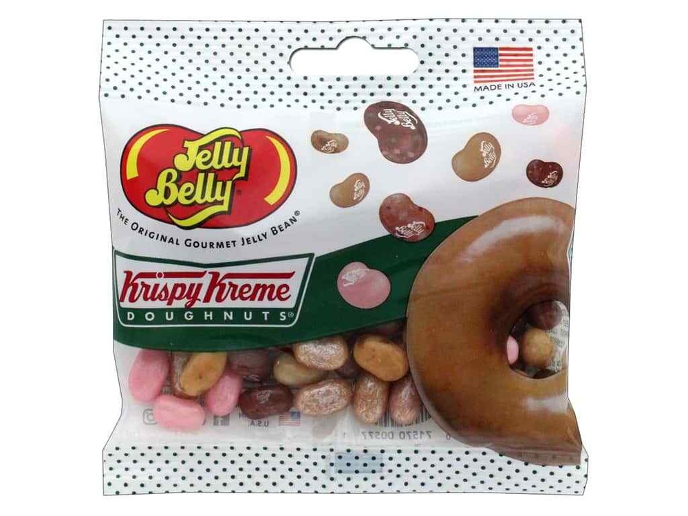 Krispy Kreme Doughnut Jelly Belly Candy (1-12) 2.8oz Bags FRESH – FREE SHIPPING
