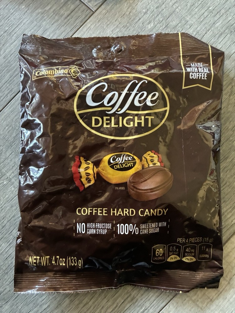 2x Coffee Delight Hard Candy, Coffee-Flavored Candy 4.7oz X2