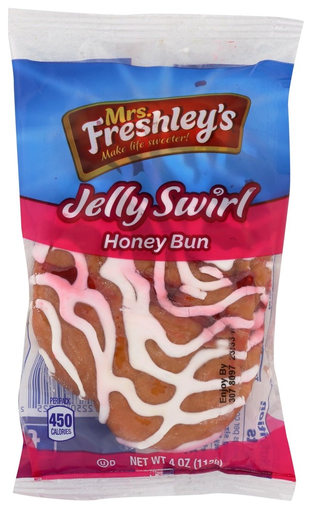 Mrs. Freshley’s Jelly Swirl Honey Bun – Case of 9 4 Ounce (Pack 1)