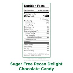 Russell Stover Sugar-Free Pecan Delight Chewy Caramel Chocolate Candy (4 Pounds)