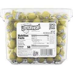 Lemon Hard Candy 150 Count 40.5 Ounce Individually Wrapped Bulk Tub Party