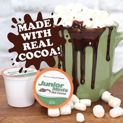 Tootsie Roll Junior Mints Hot Cocoa Pods, Compatible with Keurig K Cup Brewers,