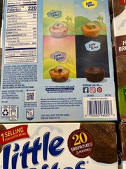 4 Boxes of Entenmann’s Little Bites Fudge Brownies Mini 9 oz 20 Ct Boxes Ready