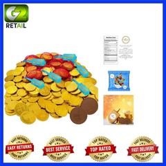 Six Mesh Bags of Gourmet Milk Chocolate Gelt – Kosher Certified for Hanukkah