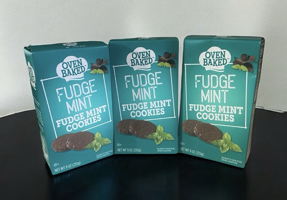 Oven Baked 9 oz. Fudge Mint Cookies Lot Of 3 Expiration 01/21/2026