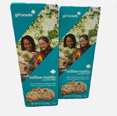 NEW 2026 Girl Scout Toffee-Tastic Cookies. Lot Of 2! Gluten Free! 13.4oz Total