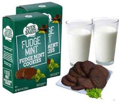 (2) Oven Baked 9 oz. FUDGE MINT Cookies Similar to Girl Scout Thin Mints BB 3/25
