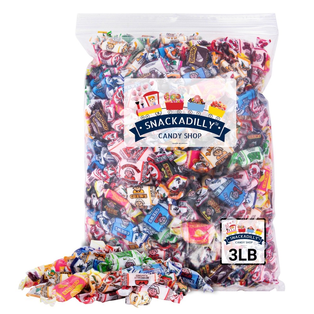 Albert’s Taffy All 15 Flavors Assortment – 3Lbs By Snackadilly