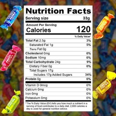 Fruit Chews Candy – 2 Pounds Bulk Bag (Approx. 140 Pieces), Fruit Chews Rolls…
