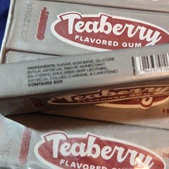 Teaberry Flavored Gum, 20 Packs of 5 Pieces Each (100) Pieces Of Gum 91060