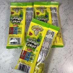 WARHEADS SOUR POPPING HARD CANDY Extreme 3 Flavors Green Apple Watermelon 3 LOT!