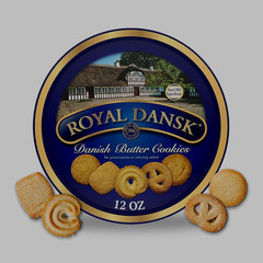 Royal Dansk Danish Butter Cookies Premium Assorted Gift Tin 12oz