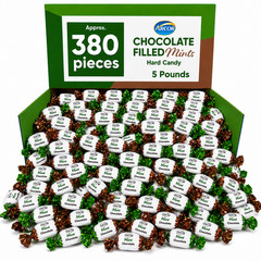 Arcor Chocolate Filled Mints, Individually Wrapped, Bulk Hard Candy (5 Pounds)