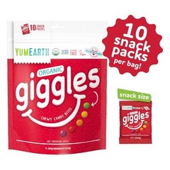 YumEarth Giggles Fruity Candy Pack Organic Vegan Allergy Friendly Treats 10 C…