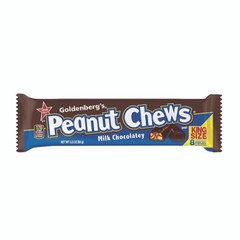 Goldenberg s Peanut Chews Milk Chocolatey, King Size, 18 Bars per Carton, Pack
