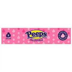 Peeps Marshmallow Chicks Easter Candy 5 Count 1.5oz Gluten Free Sweet Treat