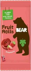BEAR Fruit Rolls Strawberry (5 x 20g) 100g Free Shipping World Wide