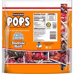 Tootsie Pops, Assorted Peanut Free and Gluten Free Lollipops, 65 Count.
