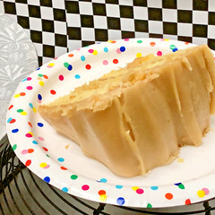 Old fashioned Caramel Fudge Cake with 4 Rich & Moist Yellow Layers/ Handmade!