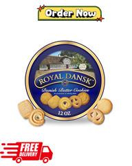 Royal Dansk Danish Butter Cookie Selection, 12 oz Tin