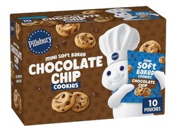 Pillsbury Chocolate Chip Mini Soft Baked Cookies (10 Pouches)
