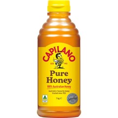 Capilano Classic 100% Australian Made Clear Pure Honey 1KG Pack Squeeze Bottle