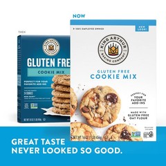 King Arthur Gluten-Free Cookie Mix, Non-GMO Project 16 Ounce (Pack of 1)