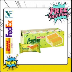 24x18g Apollo Pandan Layer Cake Tray Sweet Rich Creamy Indulge Classic