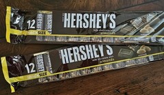 24 Hersheys MILK Chocolate ALMOND Candy Snack Size Bars (Lot Of 2 Packs Of 12)