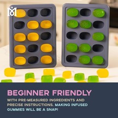 Magical Butter Gummy Mix & Mold Kit 1 Cherry & 1 Blue Raspberry Mixes Brand New