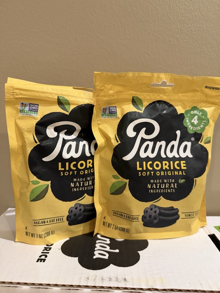 Panda Licorice, Licorice Chews, 7-Ounce Bags (Pack of 2)
