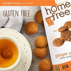 Homefree Mini Ginger Snap Cookies, Gluten Free, Nut 5 Ounce (Pack of 1), 0