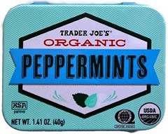2 Pack Trader Joe’s Organic Peppermints Vegan Gluten Free 1.41 Ounce each tin