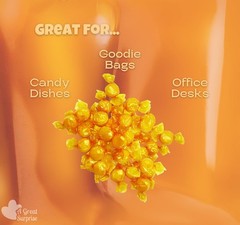 A Great Surprise Premium Butterscotch Hard Candy 4 Pound (Pack of 1), Yellow