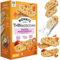 Thinaddictives Almond Thin Cookies – Papaya & Passionfruit Almond Cookie Thins –