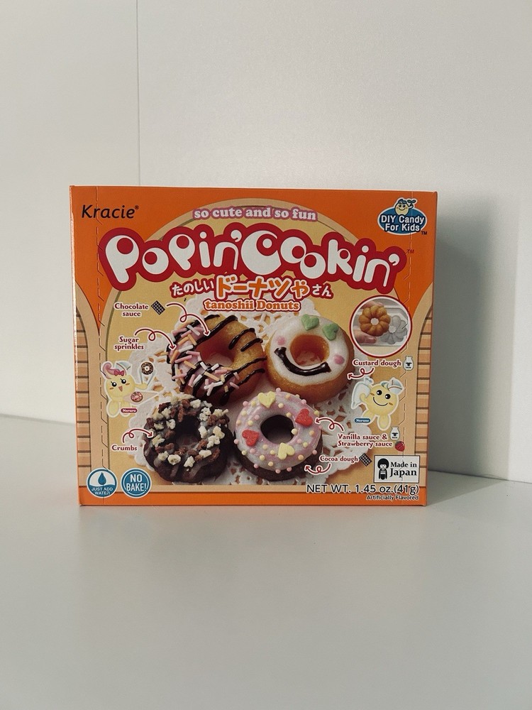 Kracie Popin’ Cookin’ fun Japanese DIY Candy Tanoshii Donuts shop kit
