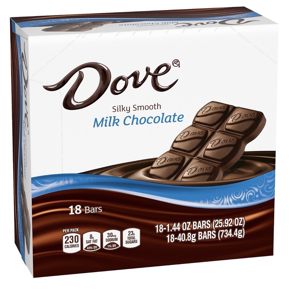 Dove Milk Chocolate Candy Bar 1.44 oz. 18
