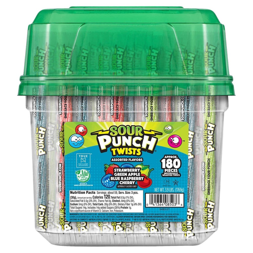 Sour Punch Twists Variety Pack 180-count