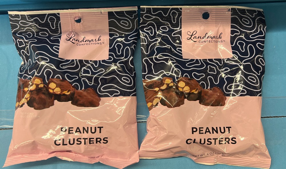 Landmark Confections Milk Chocolate Covered Peanuts Clusters – {LOT OF 2 BAGS}