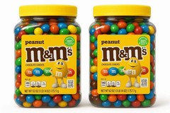 M&M’S Peanut Milk Chocolate Candy Bulk Jar 62 oz (2 PACK total 124 oz Fast Ship)