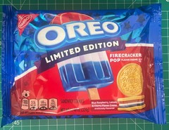 OREO LIMITED EDITION FIRECRACKER POP FLAVOR CREME SANDWICH COOKIES 11.46 OZ BAG