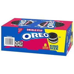 OREO Double Stuf Chocolate Sandwich Cookies, King Size, 12 pack (8 Cookie/pack)