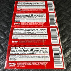 4-PACK LOT BOX BAZOOKA ORIGINAL FLAVOR BUBBLE GUM 10 PIECES PER PACK = 40 pcs!