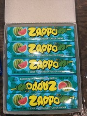 30 Pack Zappo Sour Watermelon Chews Retail Pack