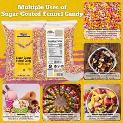 Rani Sugar Coated Fennel Candy 14oz (400g)