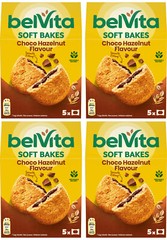 4 BELVITA SOFT BAKES Choco Hazelnut Wholegrain Breakfast Cookies 250g 8.8oz