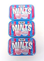 Big Sky MINTS Cotton Candy 3 Packs SUGAR Free Mints 1 Carb Fat Free (Exp 2028)