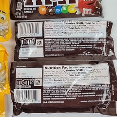 M&M – 11 Bags Total – 6 Peanut 1.74 Oz & 5 Milk Chocolate 1.69 Oz