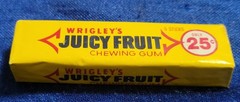 Wrigley’s Vintage Juicy Fruit Chewing Gum 25 Cents 5 Sticks